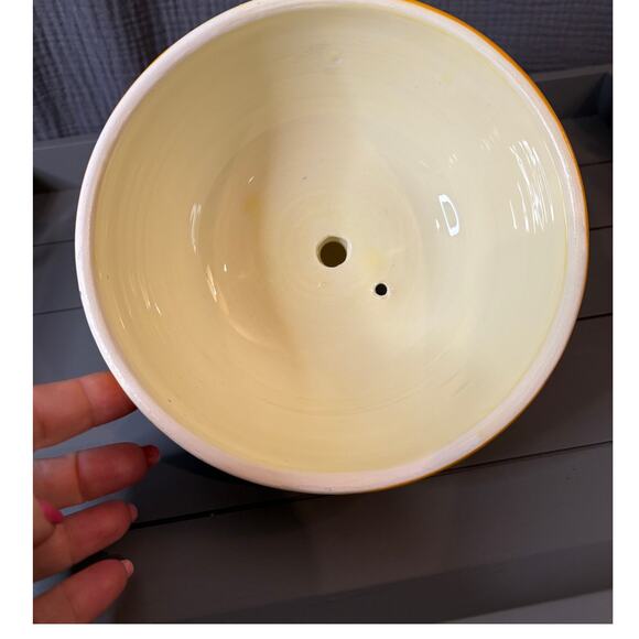 Hand Painted Cheese/Butter Keeper Signed - Picture 6 of 7